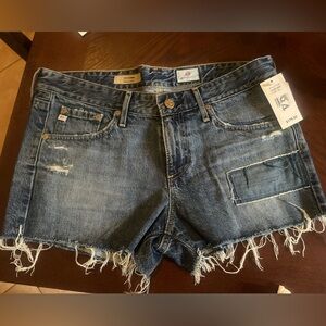 AG Adriano Goldschmied Bonnie Relaxed Denim Shorts NWT sz27